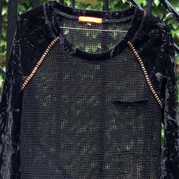 Lulumari Sheer Velvet Top - Picture 4 of 9